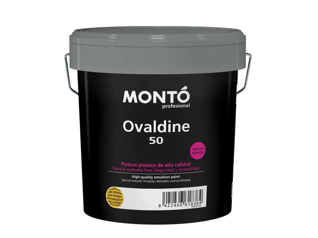 Pintura Plástica Premium: Ovaldine Mate 50 (4 Litros). Coloreable - Imagen 2