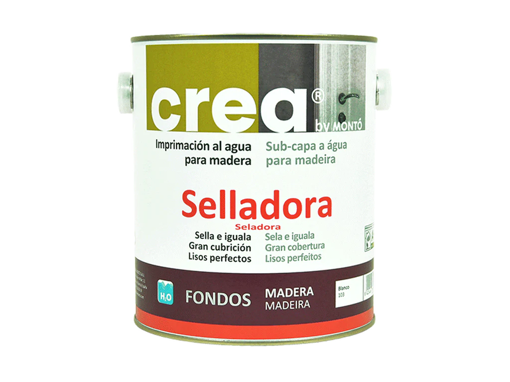 Crea Selladora | Imprimación Selladora al Agua para Madera | Acabados Lisos y Mayor Rendimiento - Imagen 2