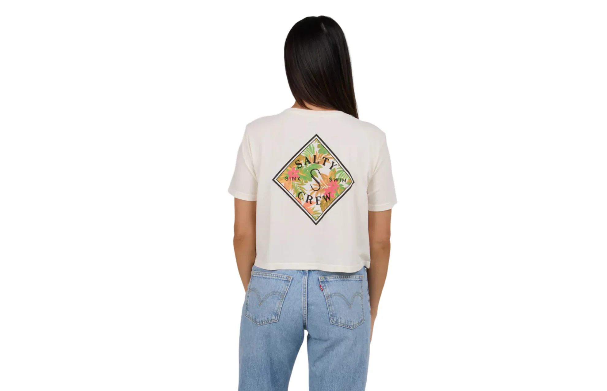 Camiseta Salty Tippet Offwhite - Imagen 3