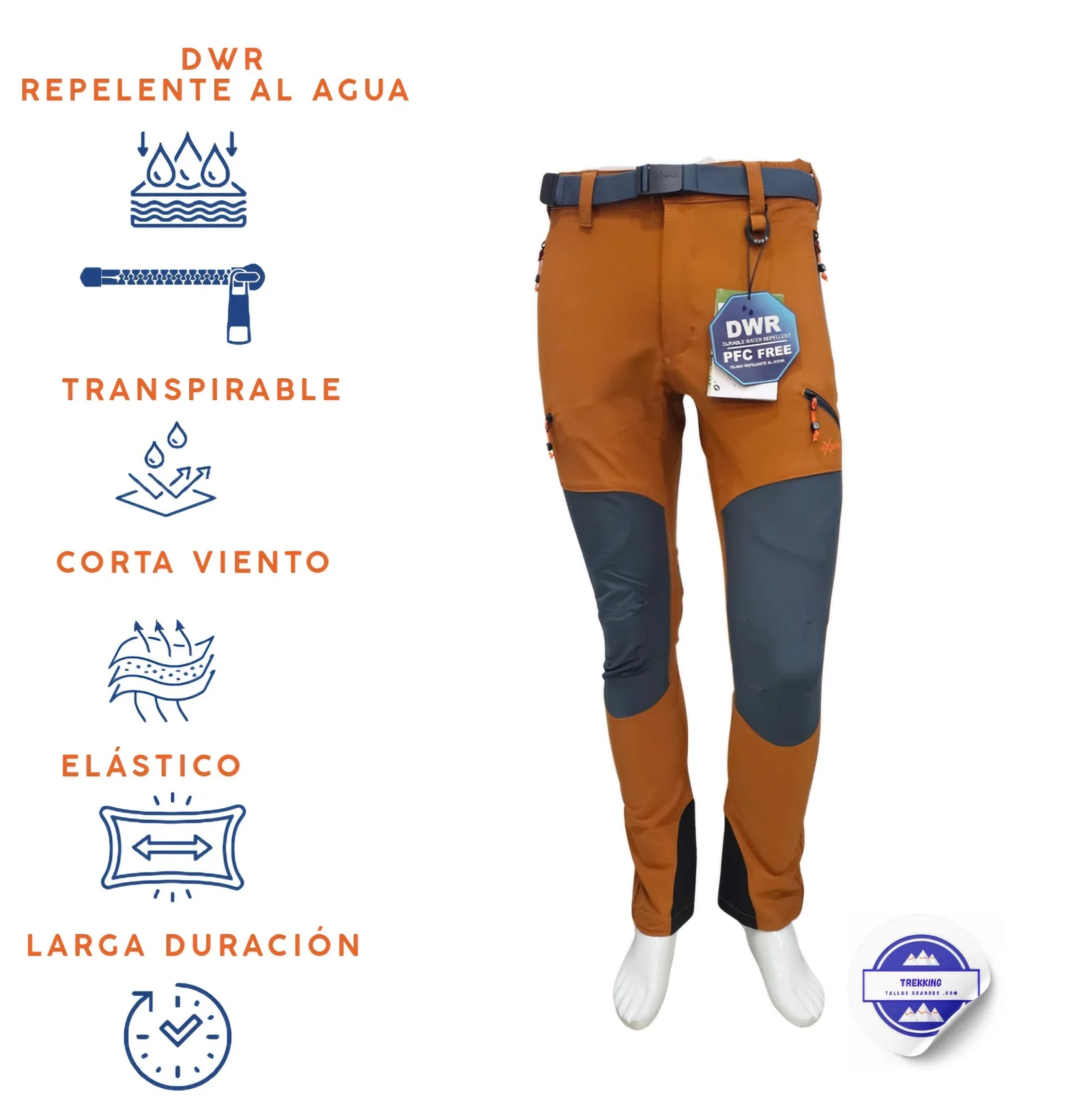 Pantalón Trekking Entretiempo para Hombre – Modelo Bandit-Evo - Imagen 2