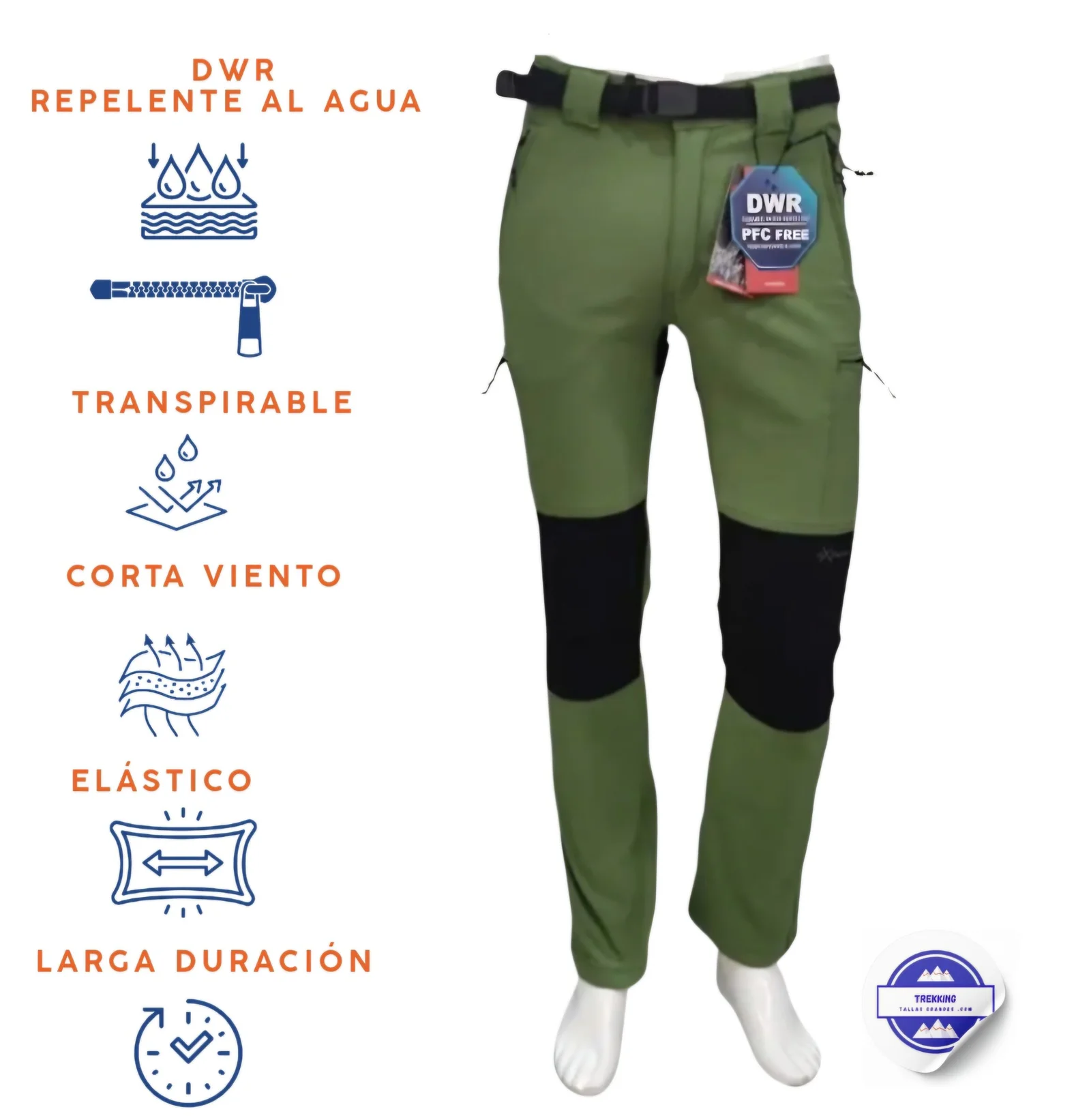 Pantalón de Trekking Invierno para Hombre Madeira – Tallas Grandes - Imagen 6