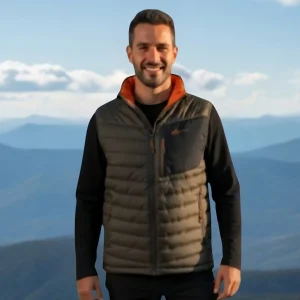 Chaleco Reversible eXtreme en Verde y Naranja para Hombre